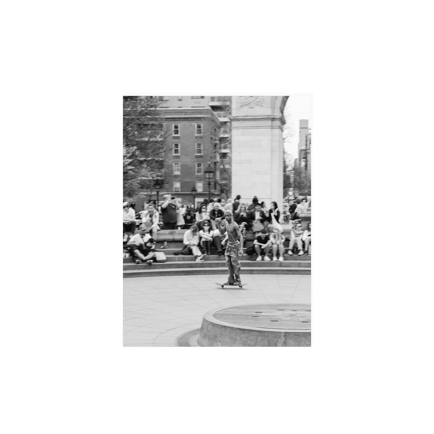 Parkside Pirouettes New York NYC Black & White wall art 12 x 16 in unframed fine art canvas