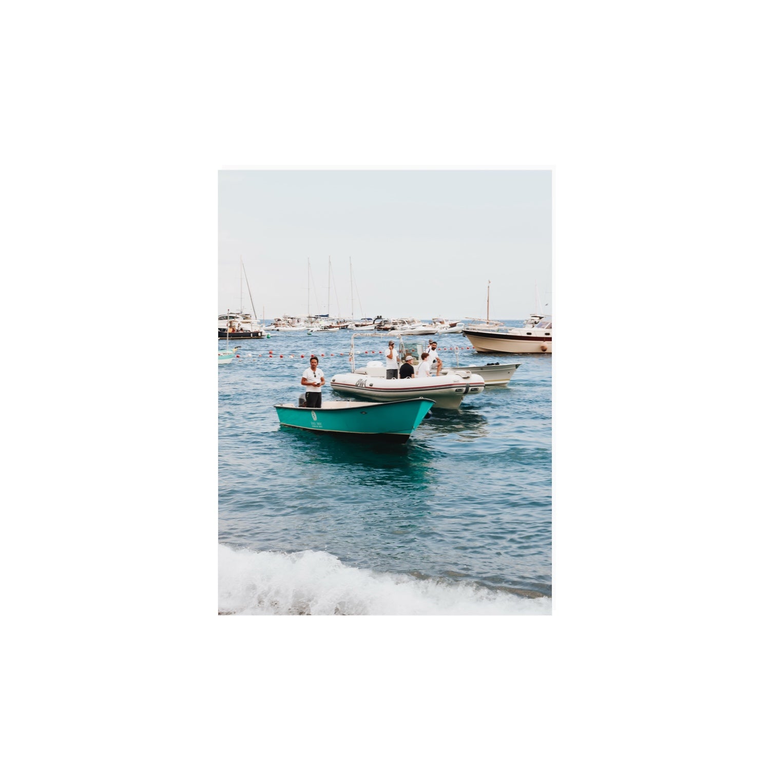 Twilight Tenders Positano wall art 12 x 16 in unframed fine art canvas