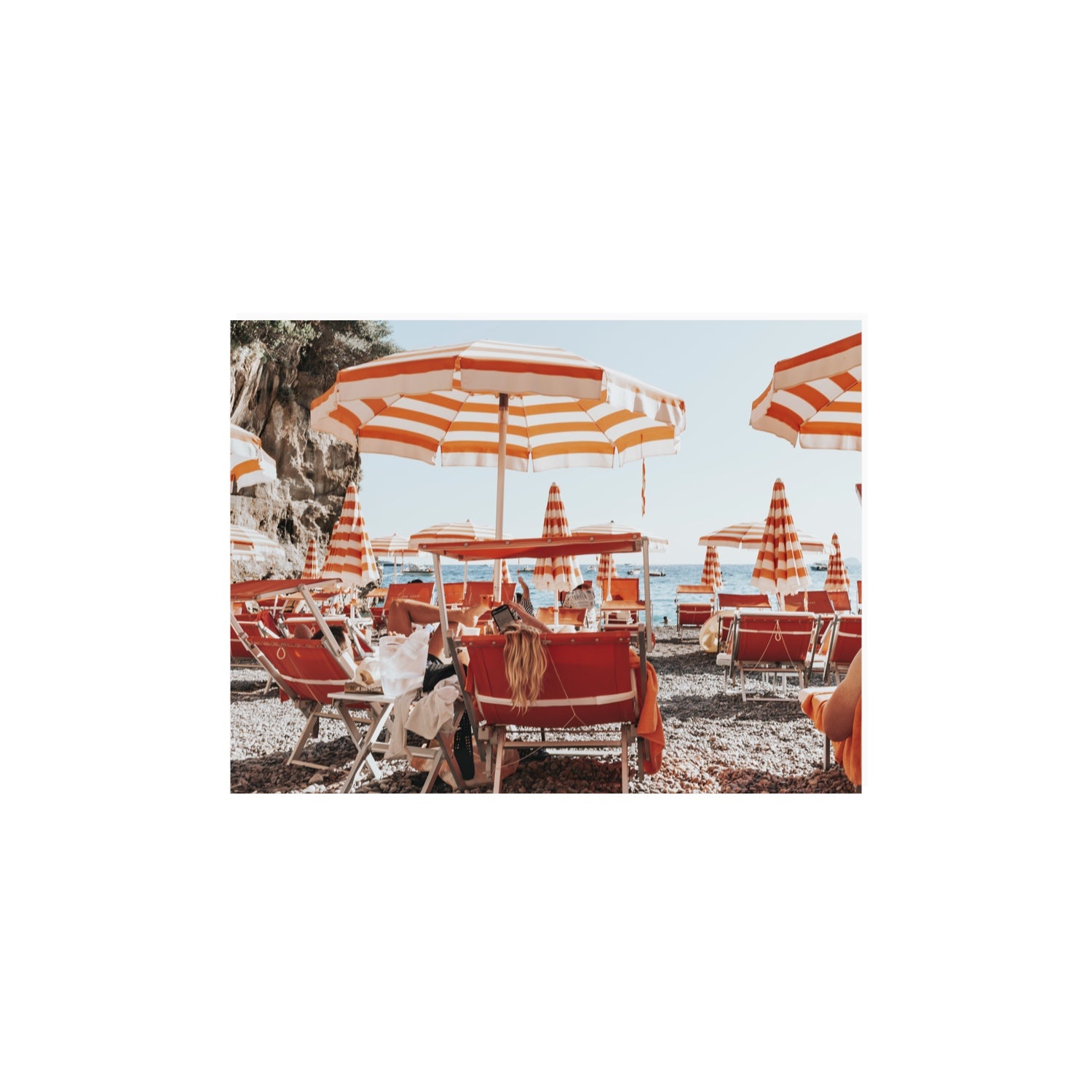 Digital Dreamer Positano wall art 12 x 16 in unframed fine art canvas