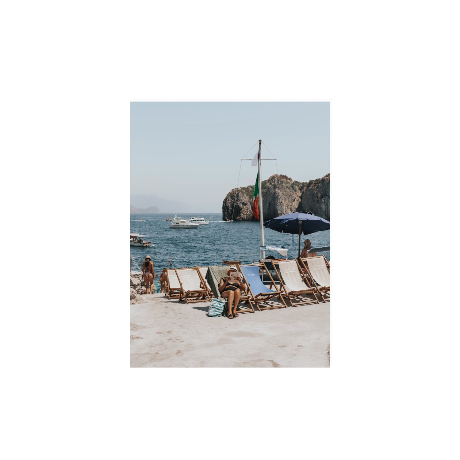 Vintage Sun Goddess fine art print, Capri, Italy, 12 x 16 in, Unframed, Fine Art Canvas