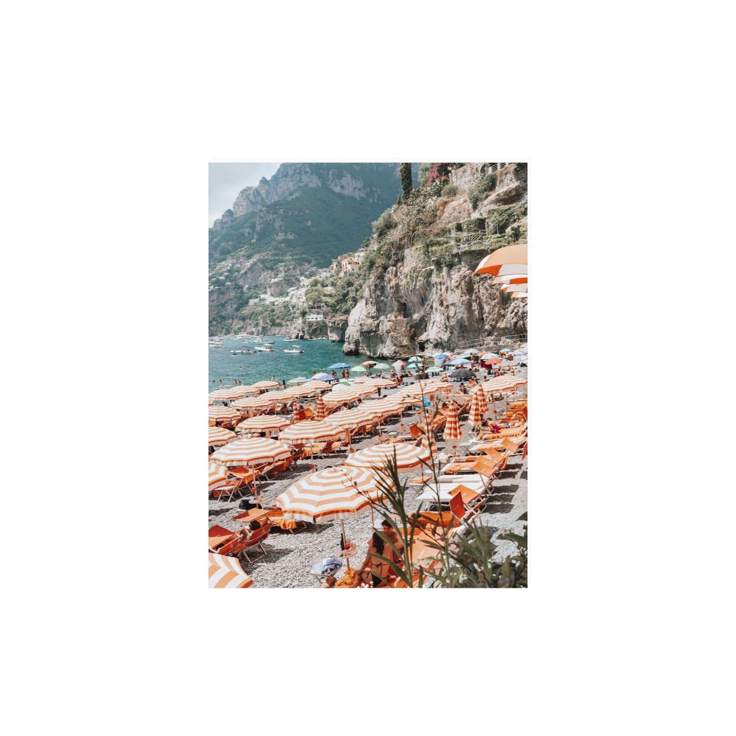 Bagni d'Arienzo Positano decor wall art 12 x 16 in unframed fine art canvas