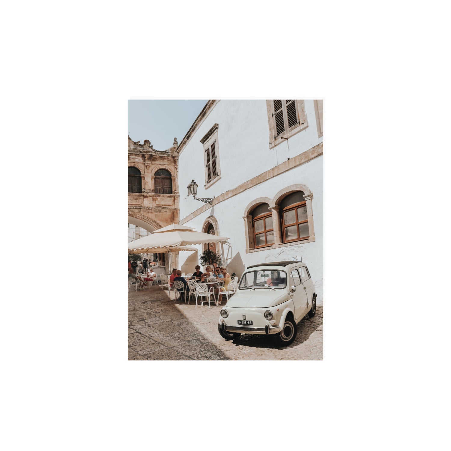Piazza di Ostuni Puglia Italian wall art 12 x 16 in unframed fine art canvas