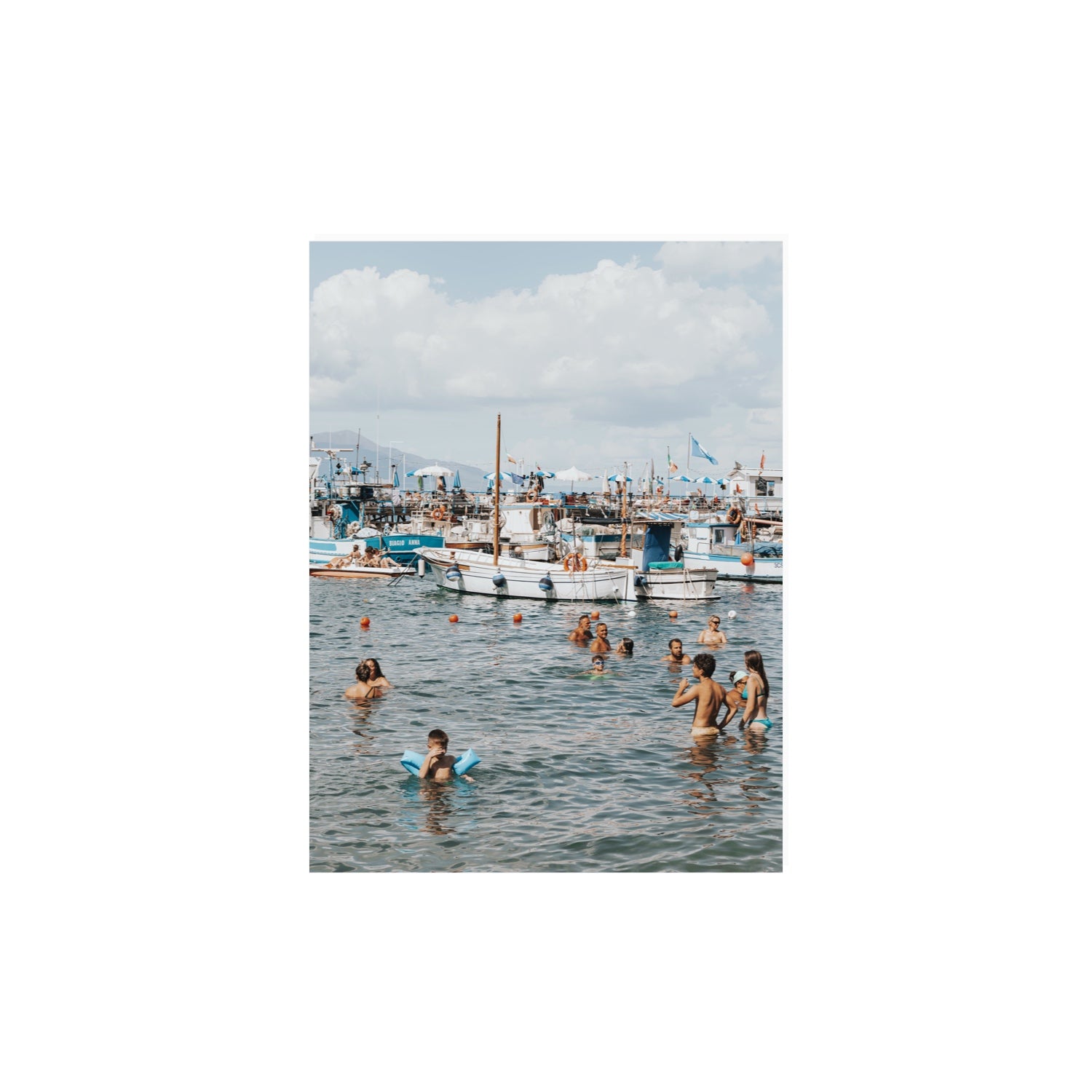 Vacanze Italiane Sorrento Italian coastal wall art 12 x 16 in unframed fine art canvas