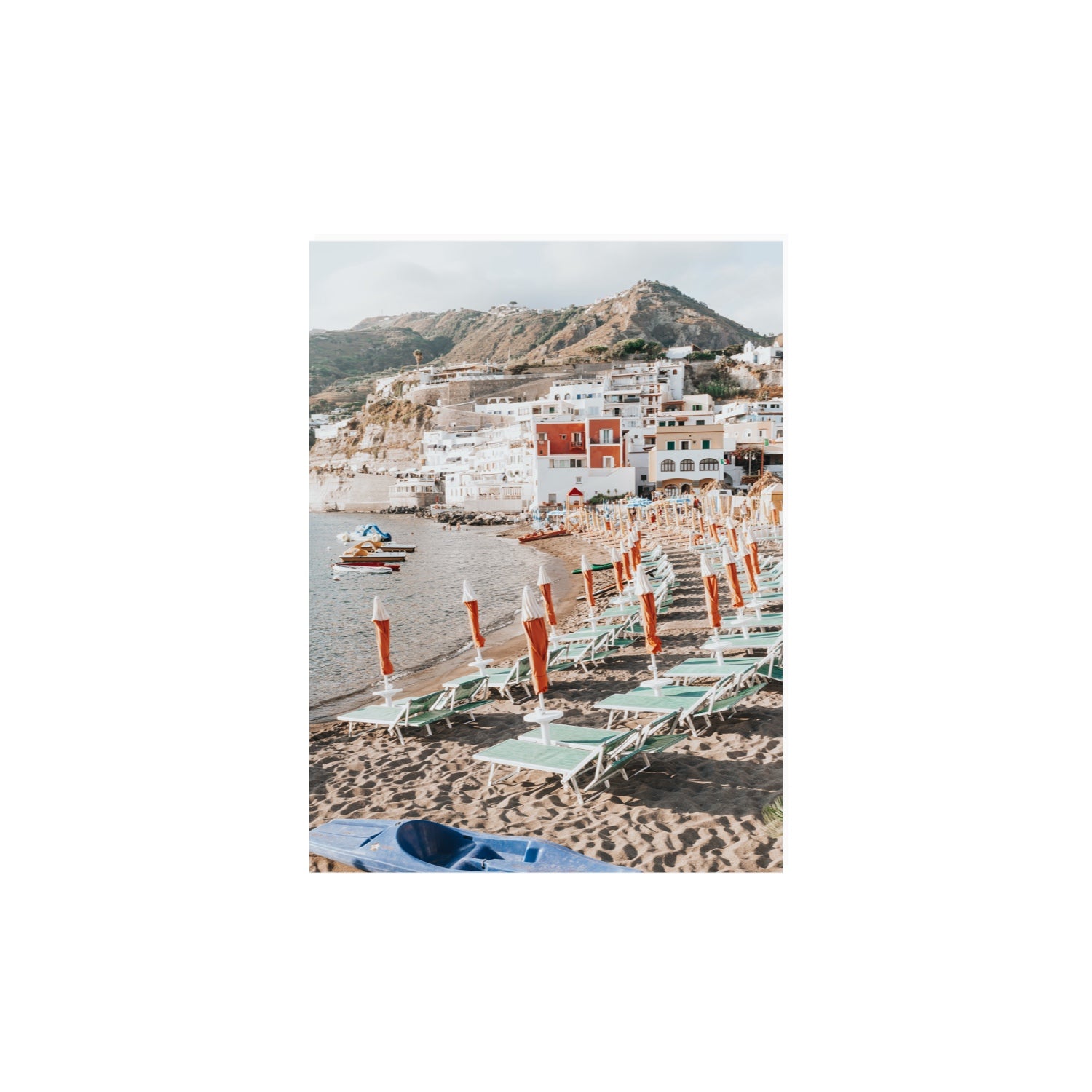 L'Isola del Paradiso Ischia Mediterranean wall art 12 x 16 in unframed fine art canvas