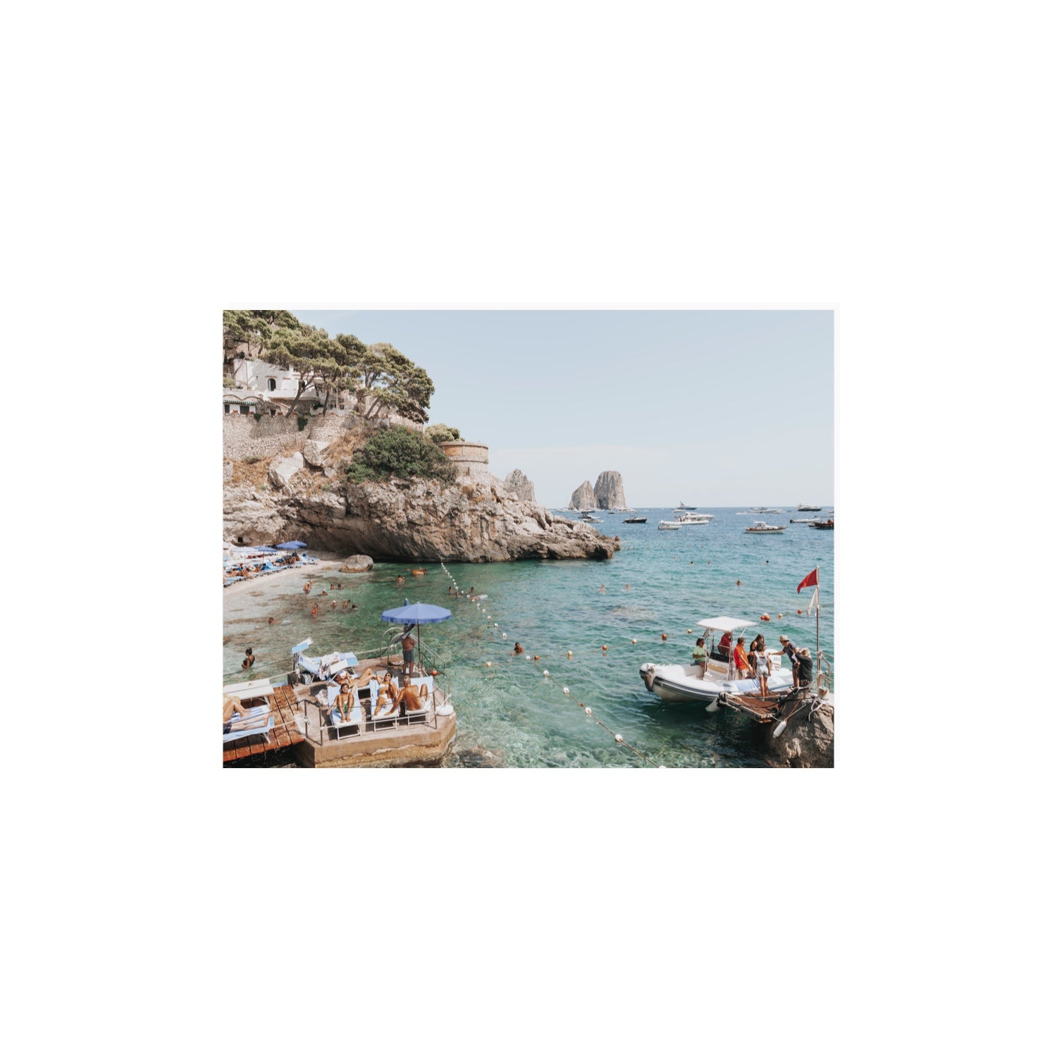 Torre Saracena fine art print, Capri, Italy, 12 x 16 in, Unframed, Fine Art Canvas