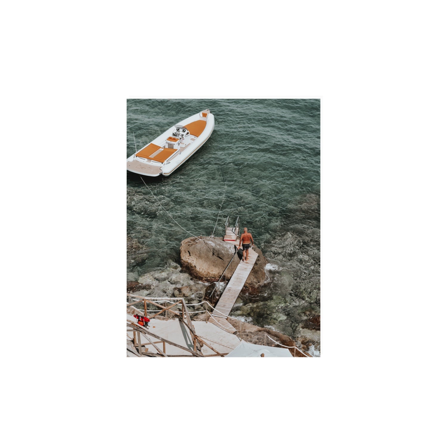 Secret Cove Tuscany coastal Italian wall art 12 x 16 in unframed fine art canvas
