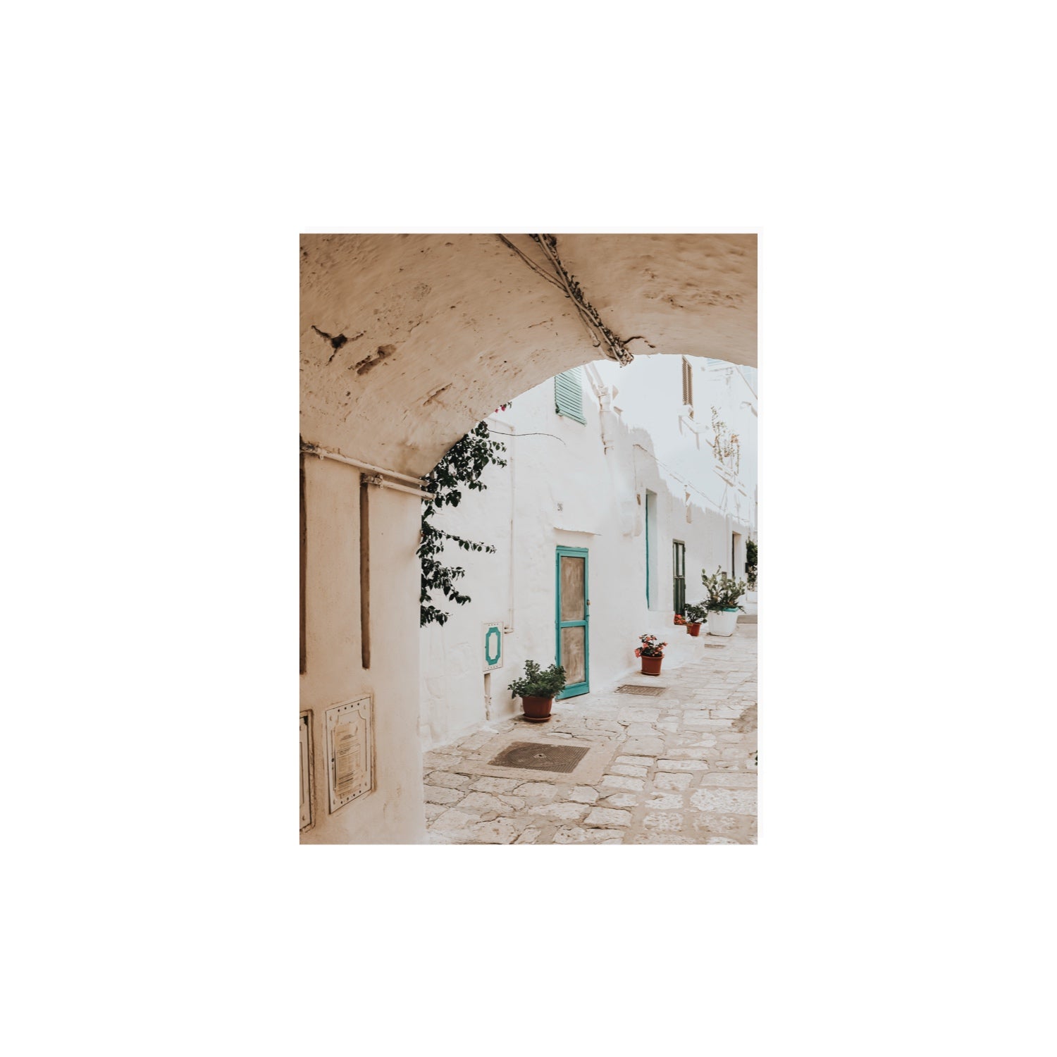 La Citta Bianca Puglia La Città Bianca wall art 12 x 16 in unframed fine art canvas