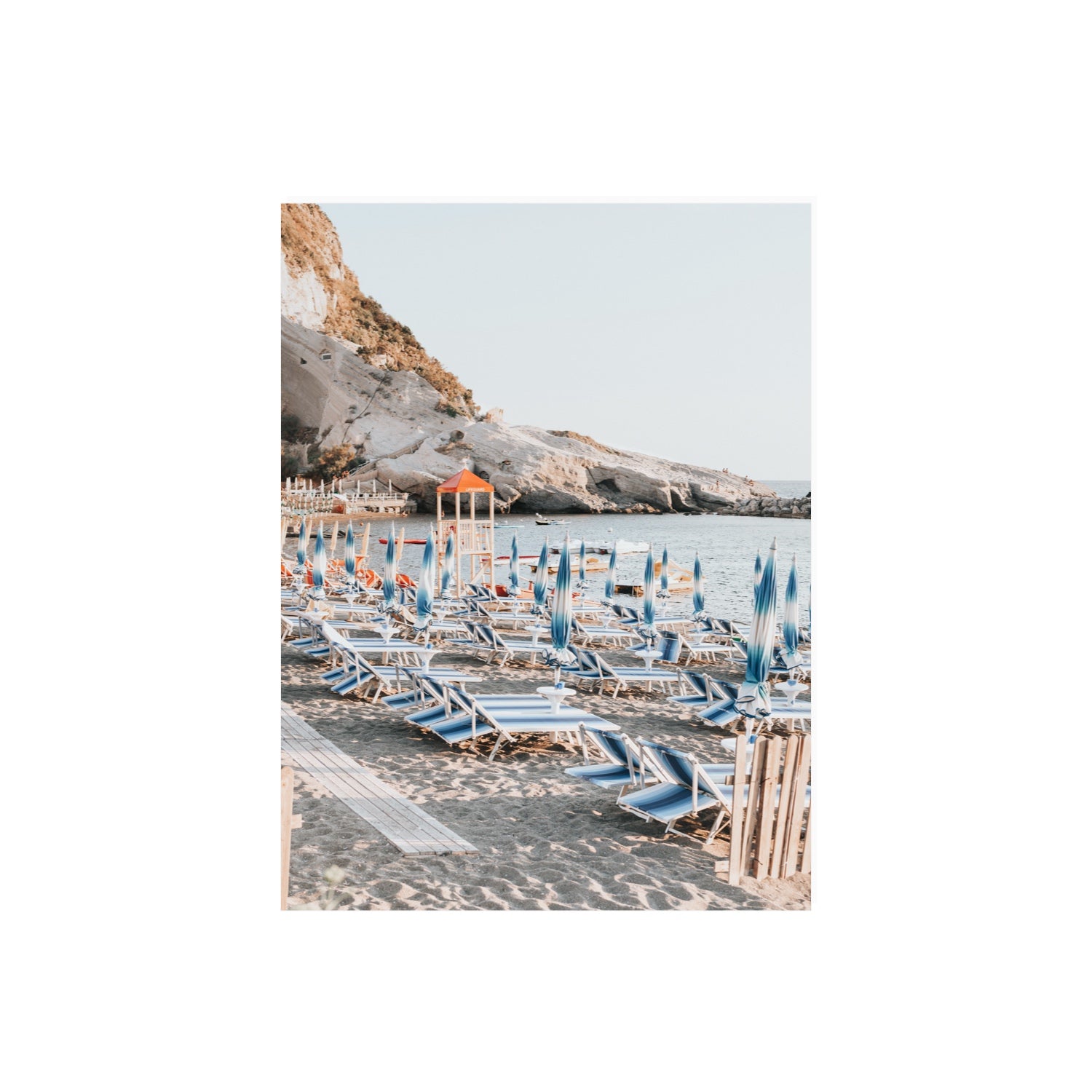 The Golden Hour Ischia Italian coastal wall art 18 x 24 in unframed fine art canvas