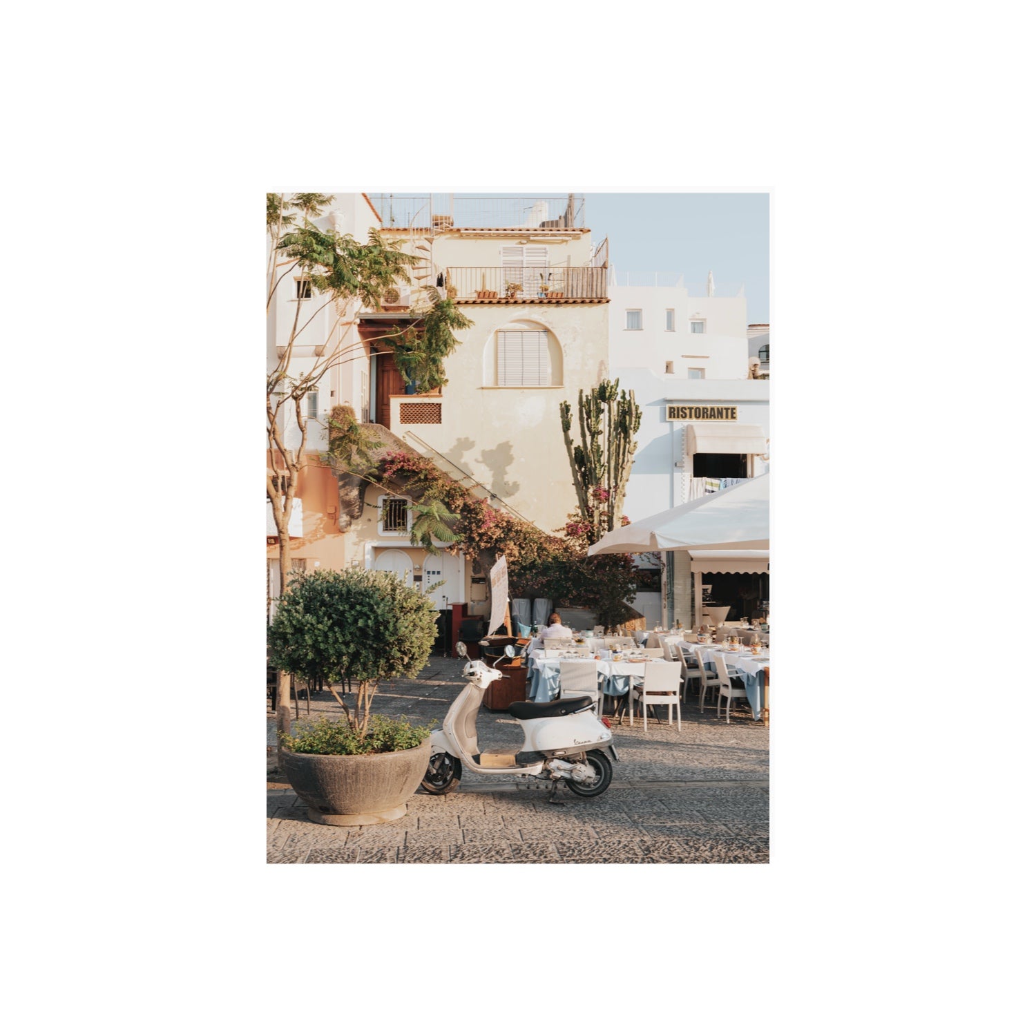 Ristorante Ischia Italian Mediterranean decor wall art 18 x 24 in unframed fine art canvas