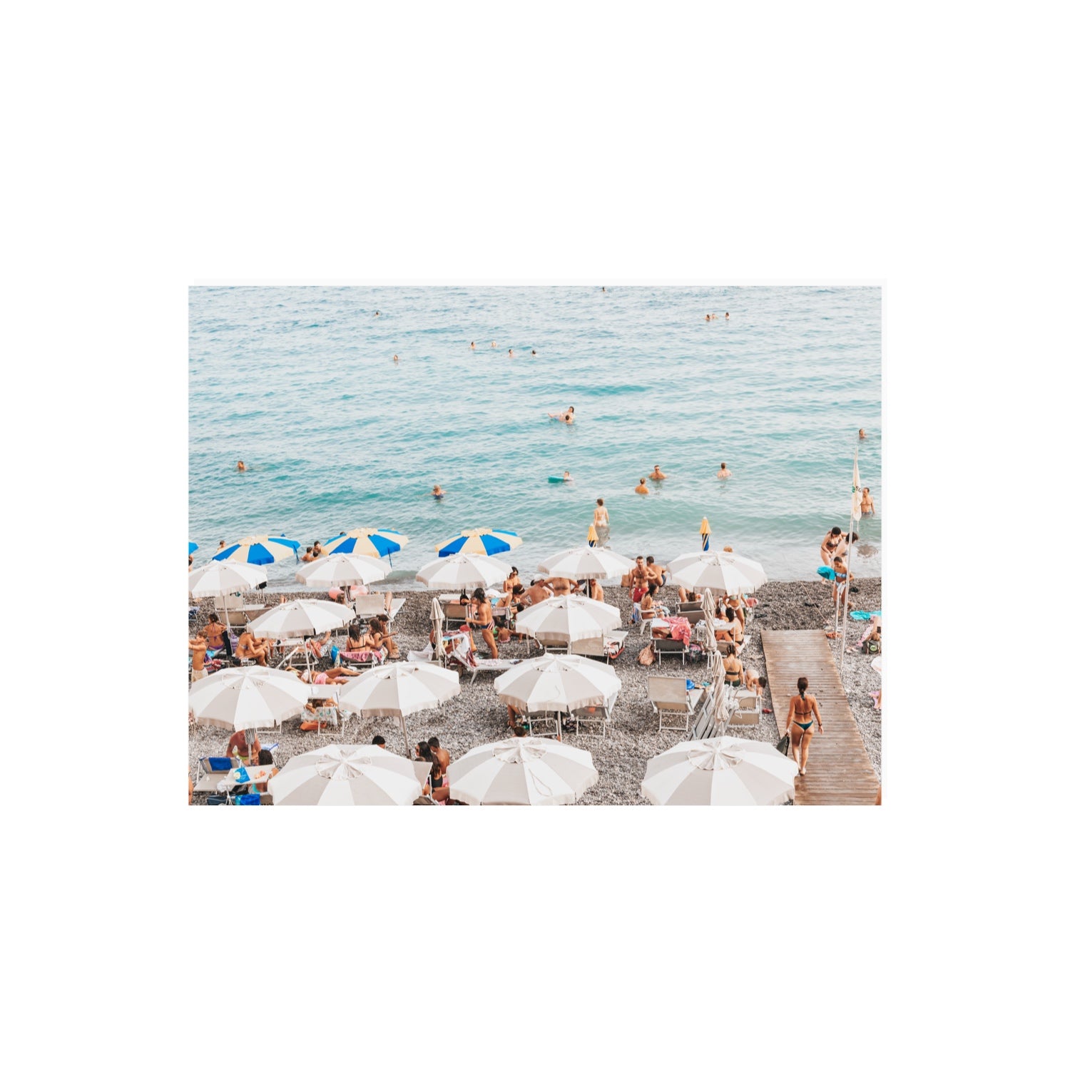Dreamscape Amalfi Italian beach wall art 18 x 24 in unframed fine art canvas