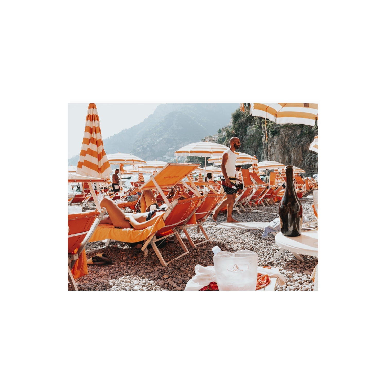 Zesty Shade Positano wall art 18 x 24 in unframed fine art canvas