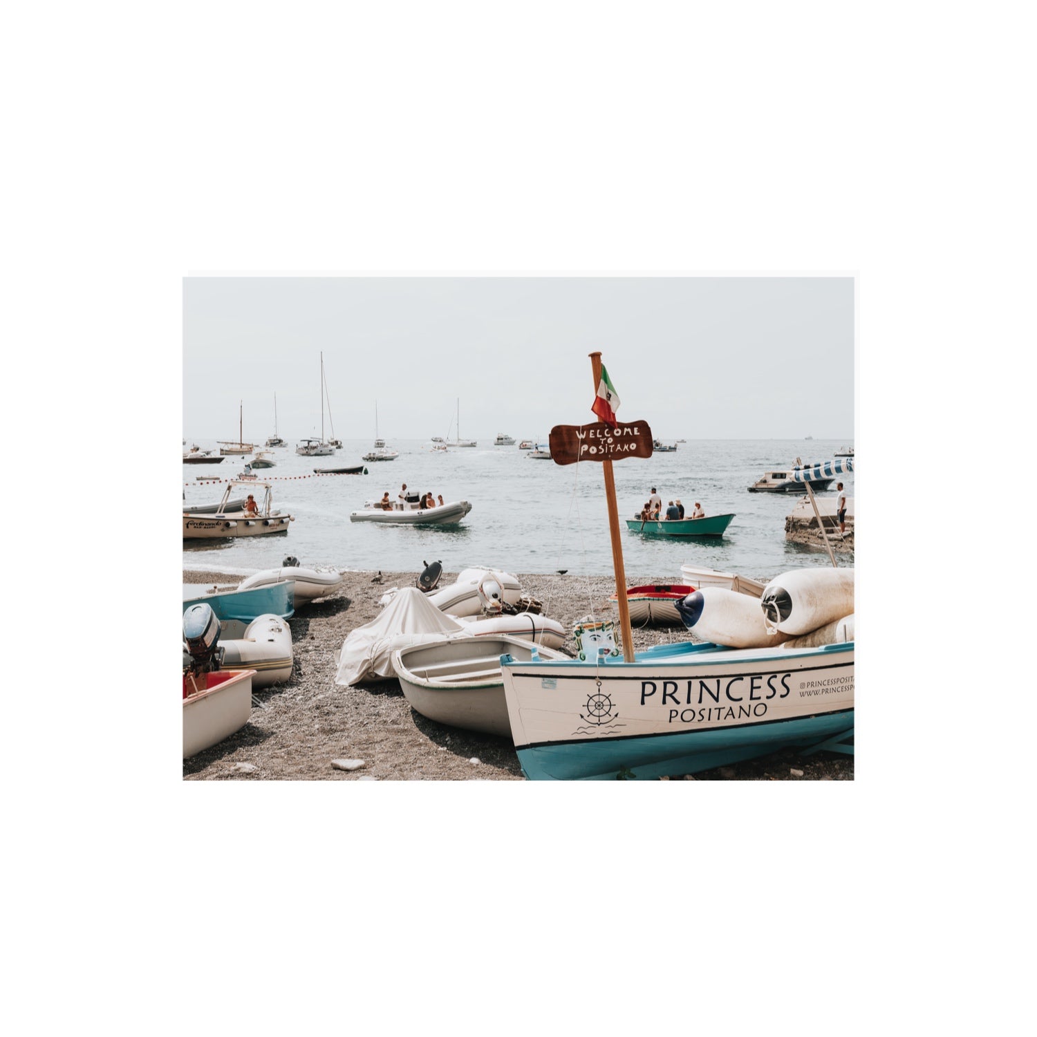 Princess Positano Positano wall art 18 x 24 in unframed fine art canvas