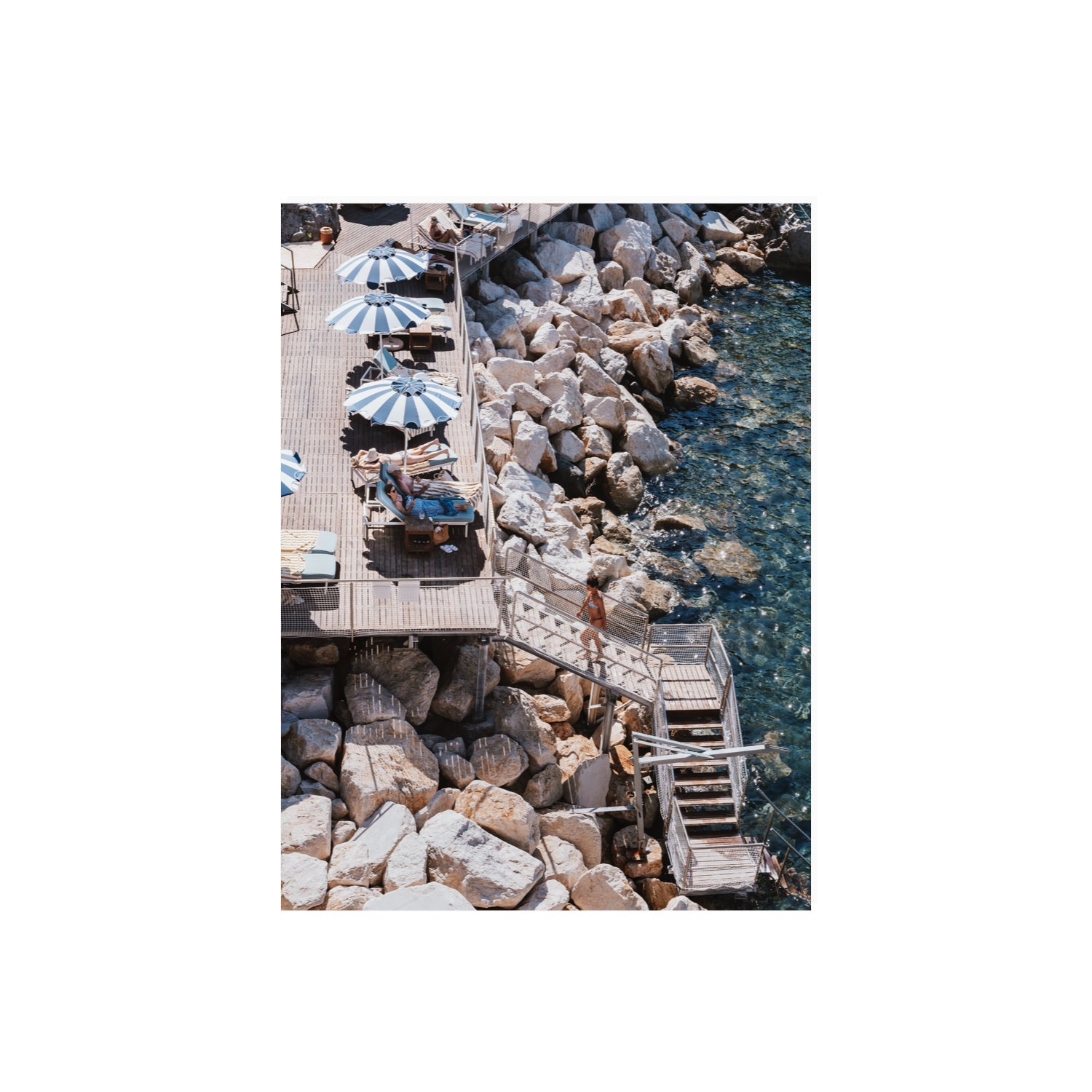 Life On The Shore fine art print, Ischia, Italy, 18 x 24 in, Unframed, Fine Art Canvas