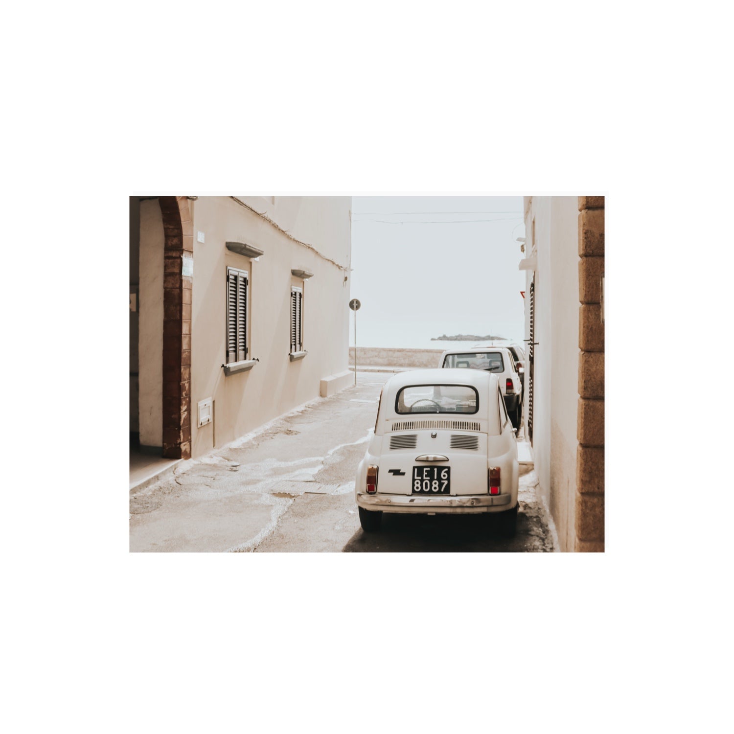 Bambini Lane Puglia Italian wall art 18 x 24 in unframed fine art canvas