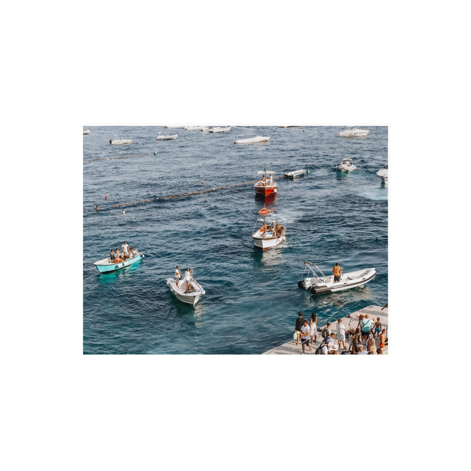 Nautical Parade Positano wall art 18 x 24 in unframed fine art canvas