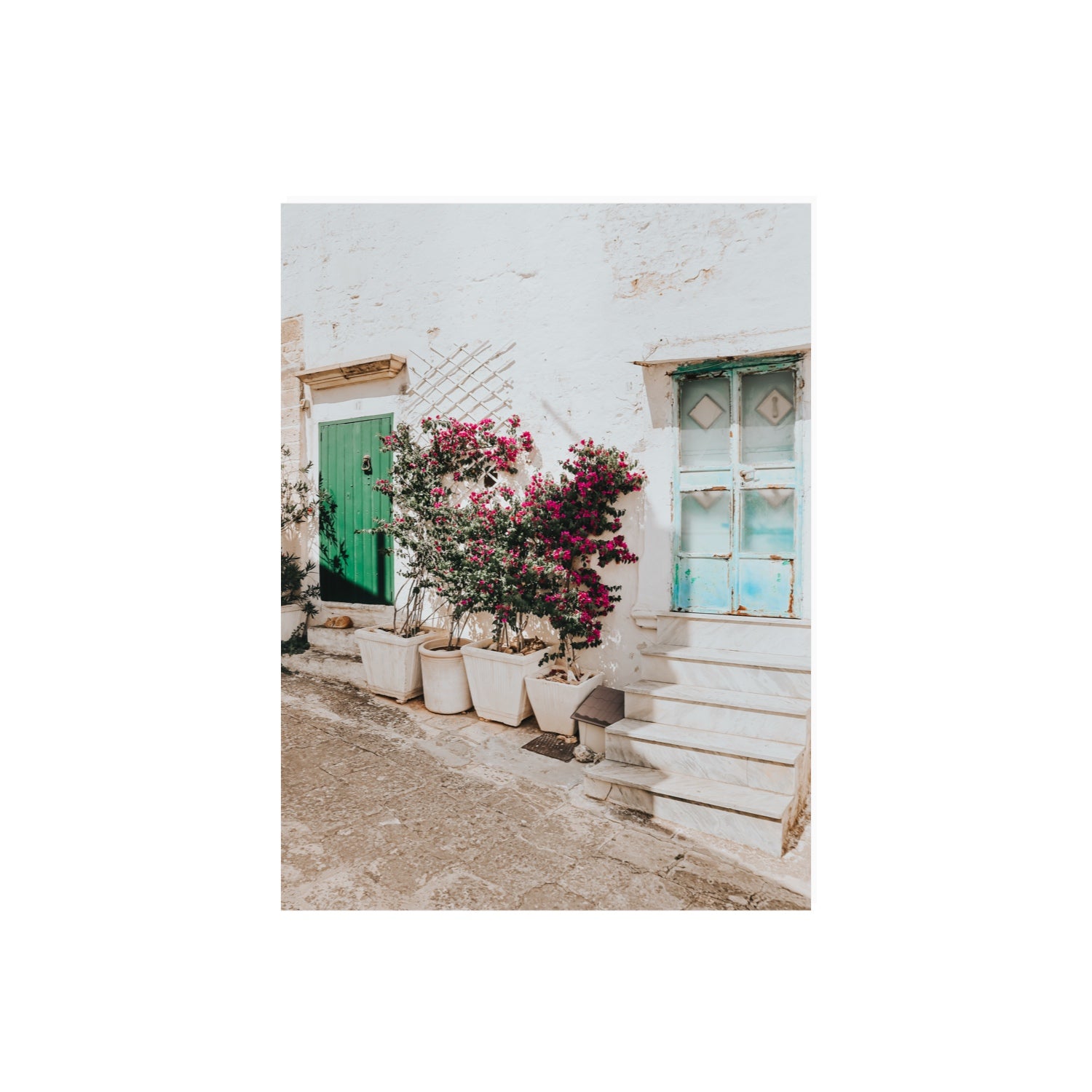 Floral Canvas Puglia Ostuni wall art 18 x 24 in unframed fine art canvas view 2