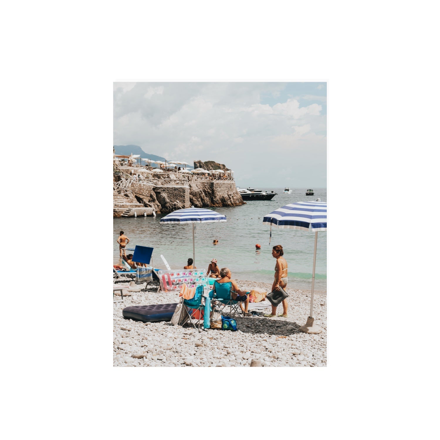 Couple Goals Nerano Amalfi Coast coastal wall art 18 x 24 in unframed fine art canvas