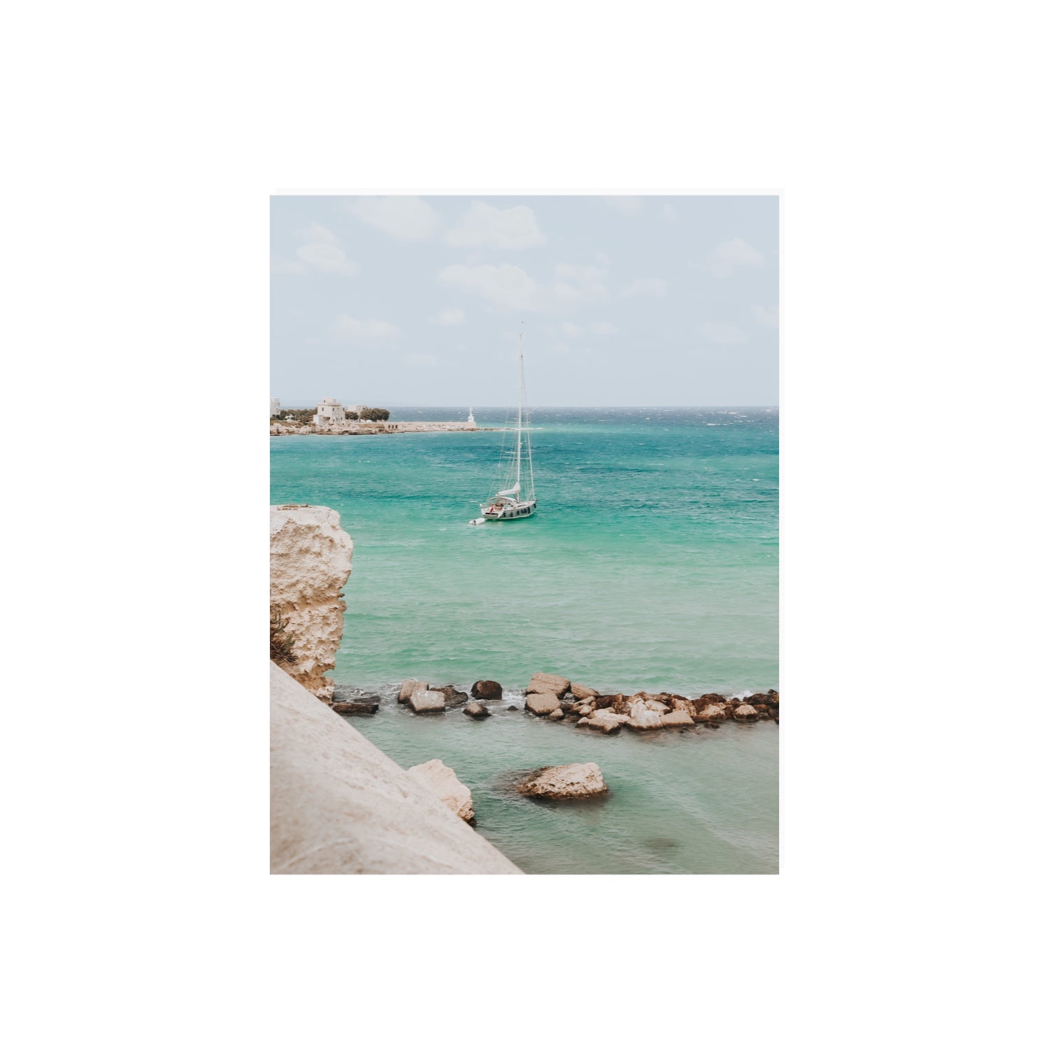 Seafarer's Dream Puglia Seafarer’s Dream coastal wall art 18 x 24 in unframed fine art canvas