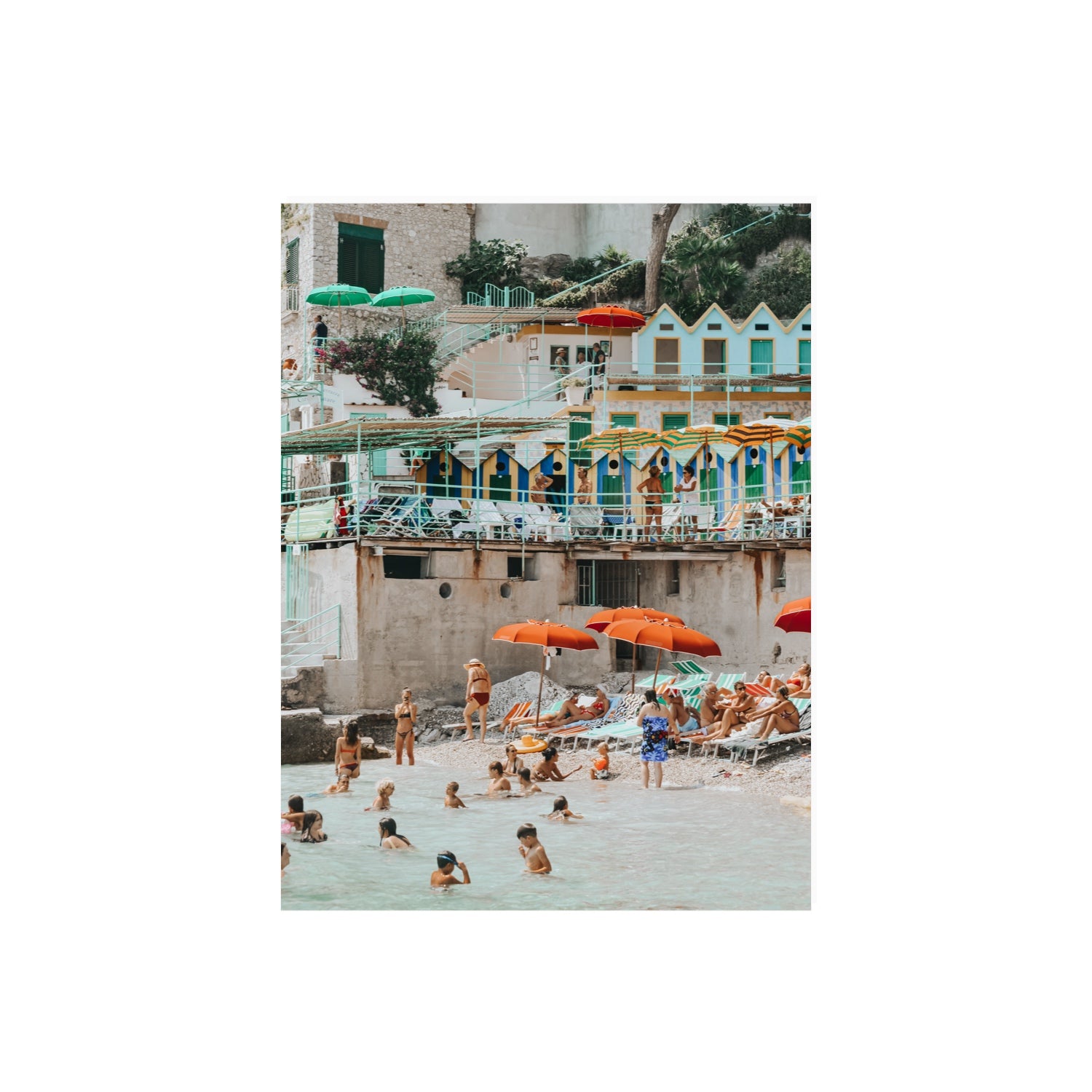 Kaleidoscope fine art print, Capri, Italy, 18 x 24 in, Unframed, Fine Art Canvas