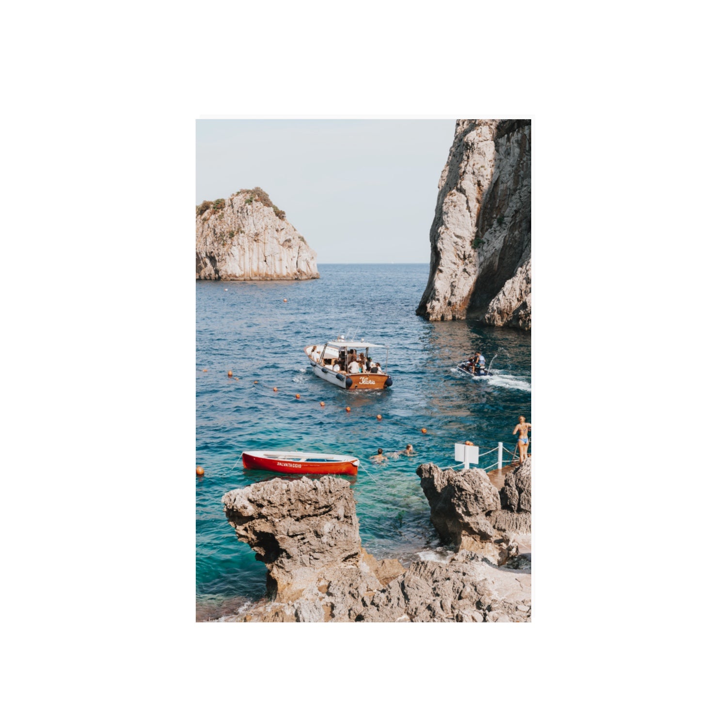 Set Sail fine art print, Capri, Italy, 20 x 30 in, Unframed, Fine Art Canvas