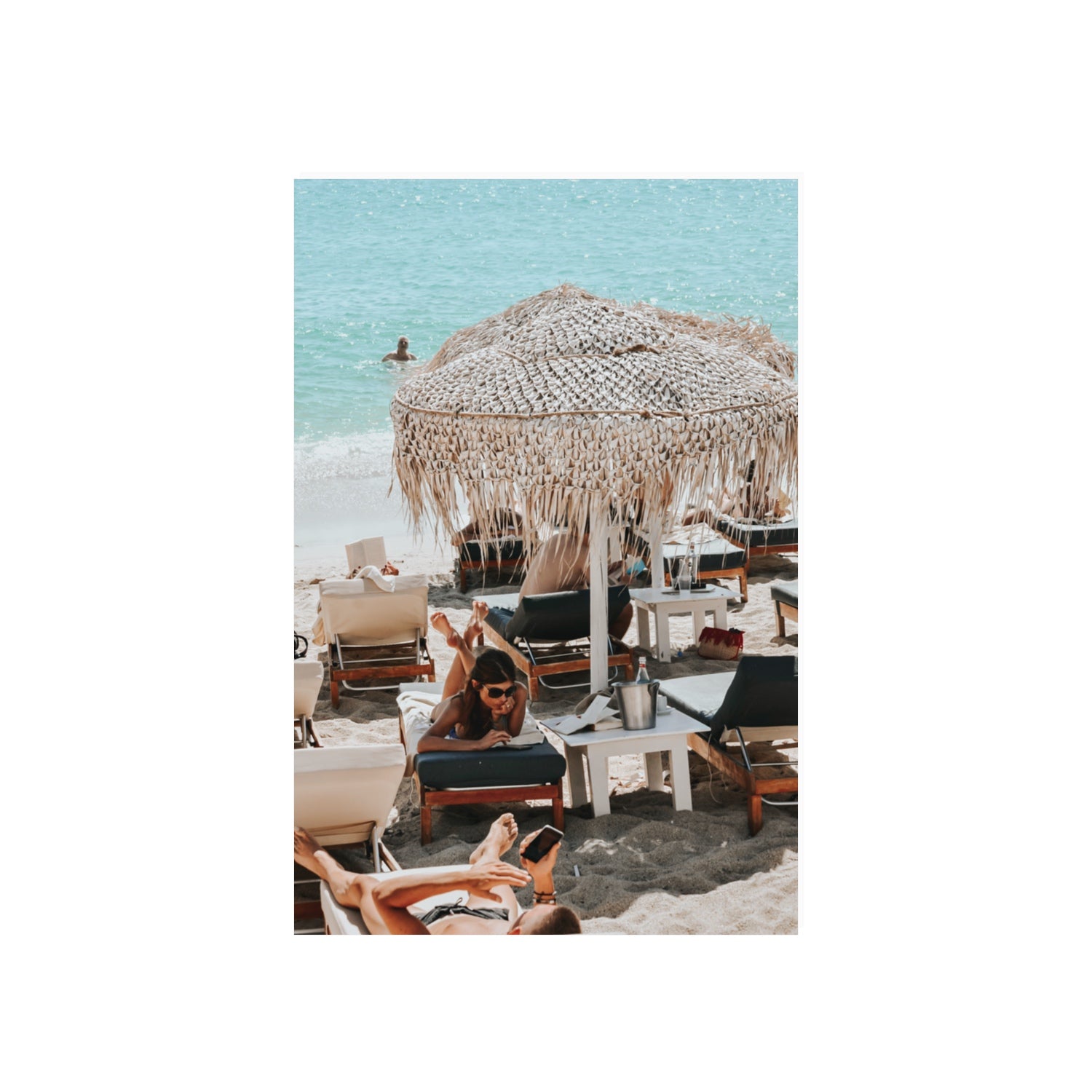 In The Zone Mykonos Greek island wall art 20 x 30 in unframed fine art canvas