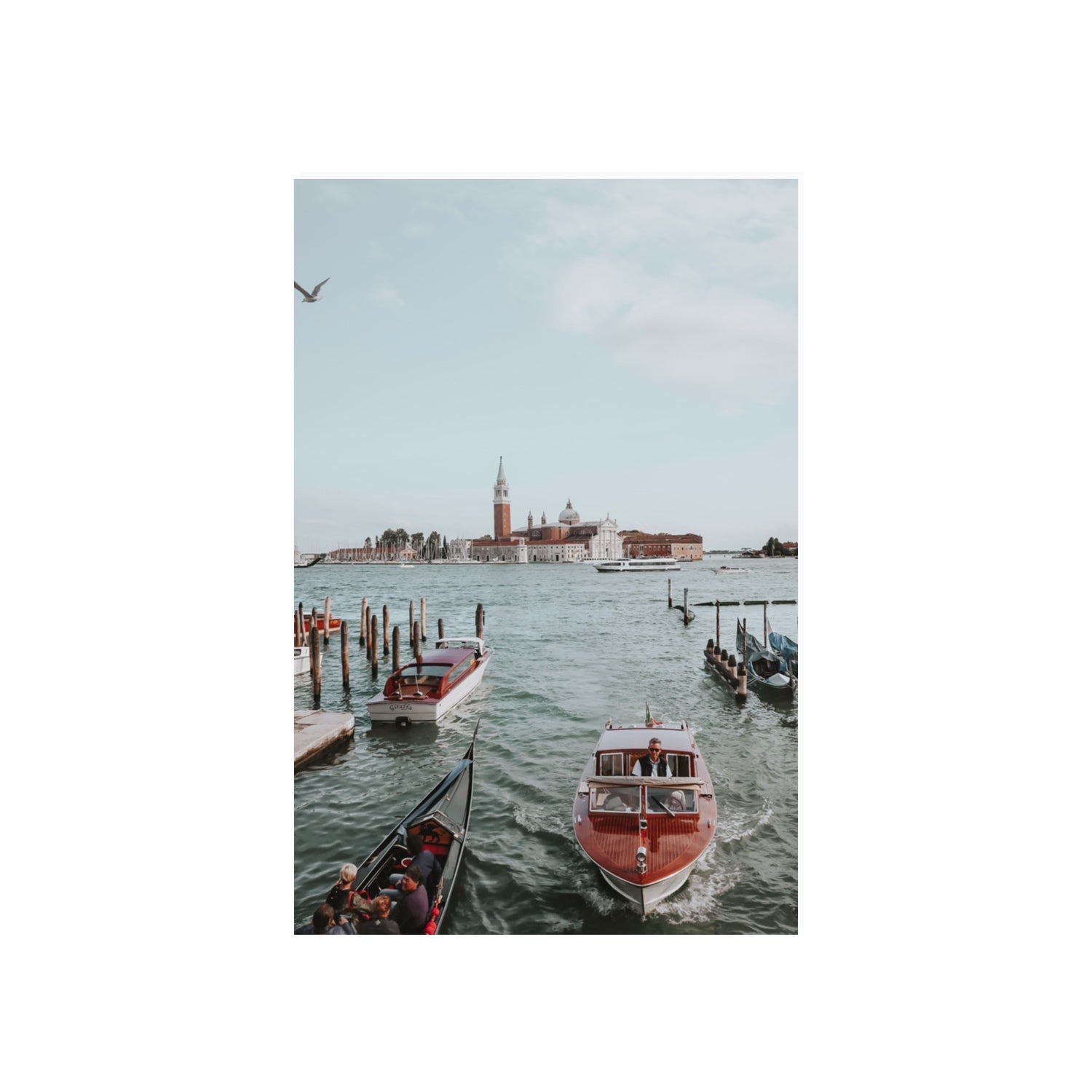 Galleggiante Venice Italian wall art 20 x 30 in unframed fine art canvas