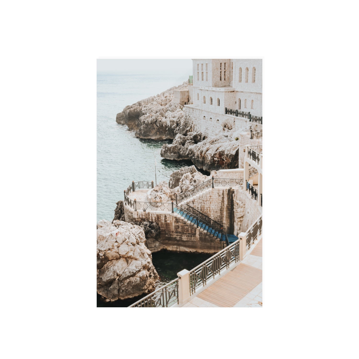 Wellness Centre Puglia coastal wall art 20 x 30 in unframed fine art canvas