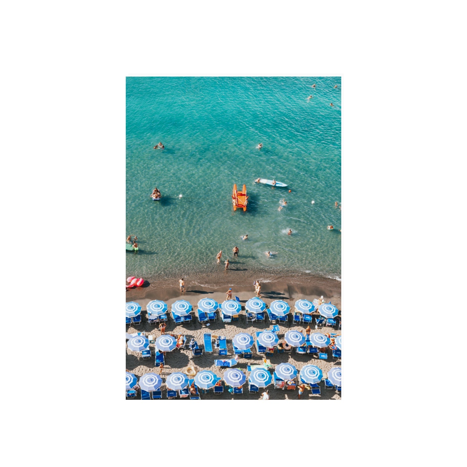 Aquamarine Oasis Sorrento Italian coastal wall art 20 x 30 in unframed fine art canvas