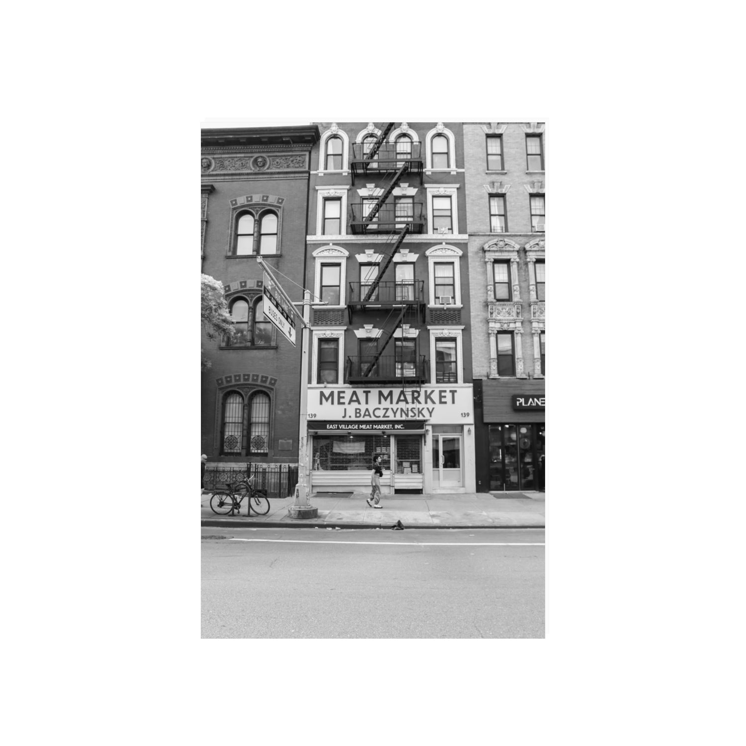 Vertical Village New York NYC Black & White wall art 20 x 30 in unframed fine art canvas