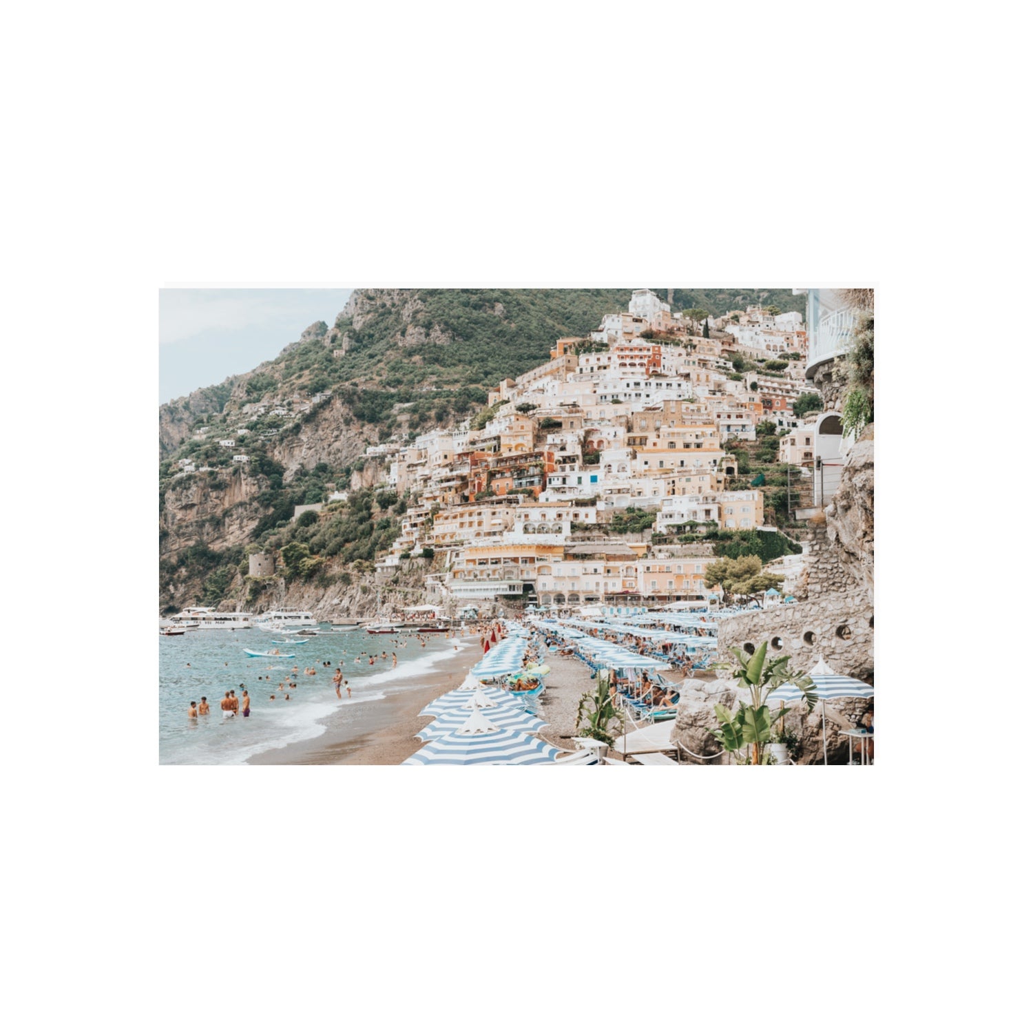 Villagio Sul Mare fine art print, Positano, Italy, 20 x 30 in, Unframed, Fine Art Canvas