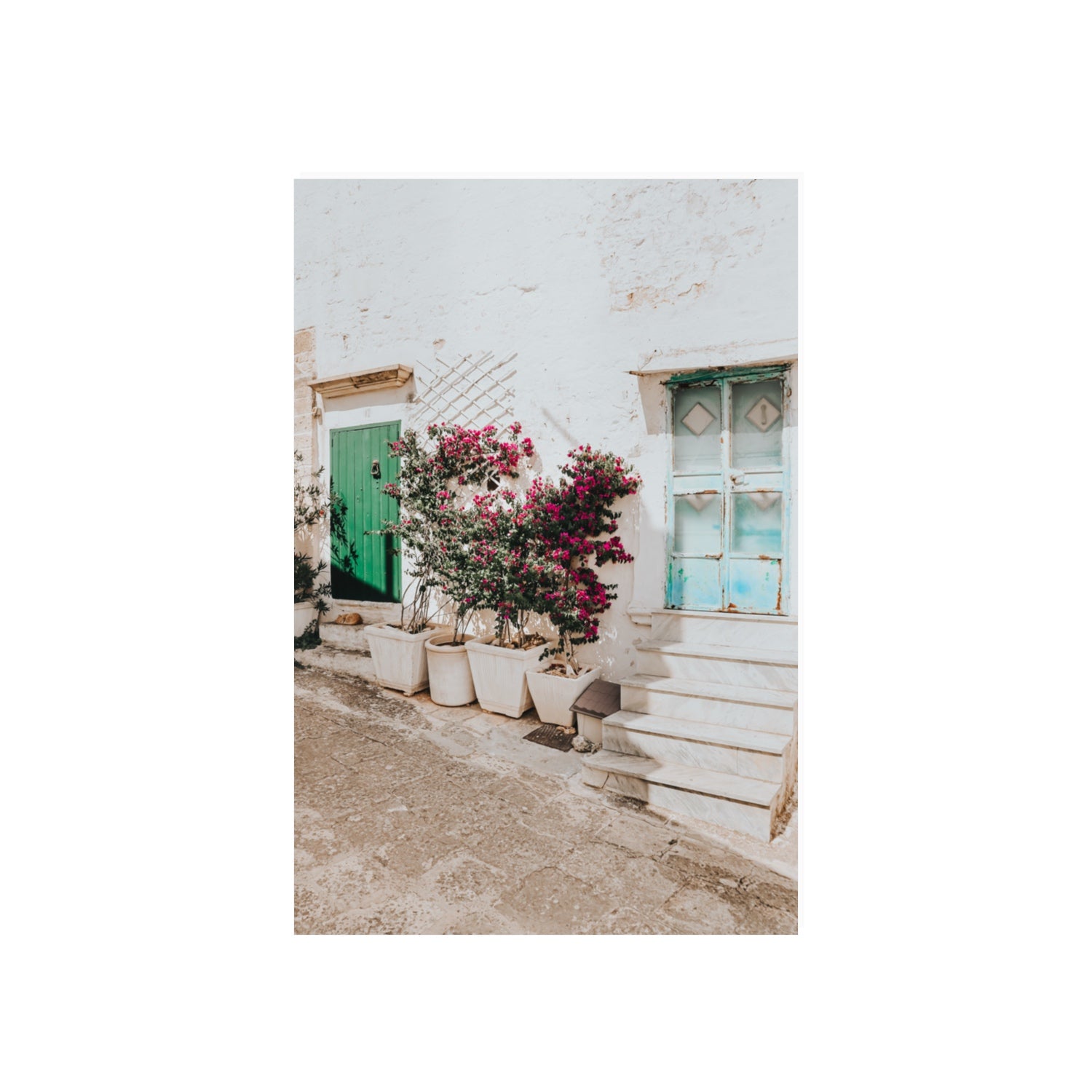 Floral Canvas Puglia Ostuni wall art 20 x 30 in unframed fine art canvas view 2