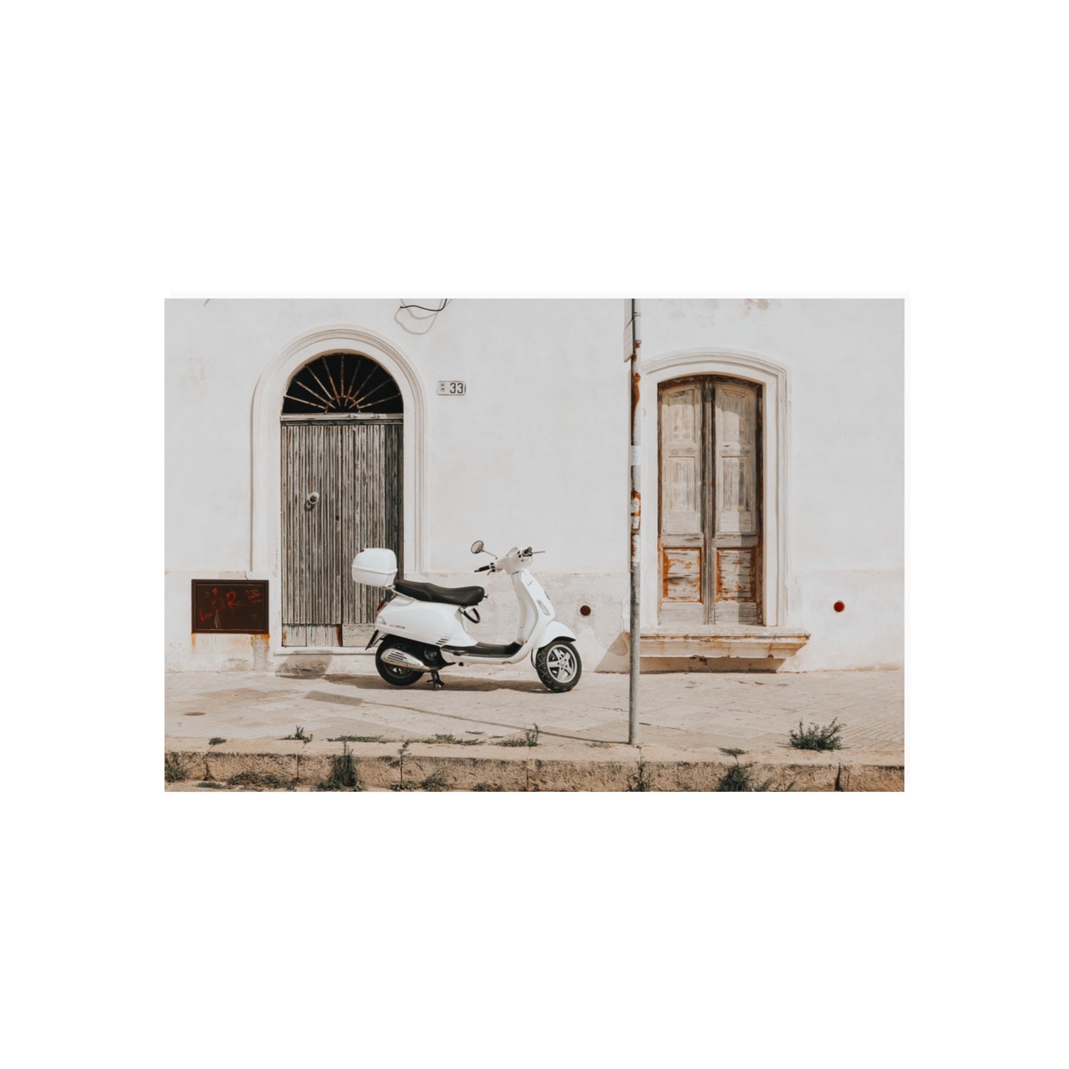 Vespa Nostalgia Puglia Italian wall art 20 x 30 in unframed fine art canvas