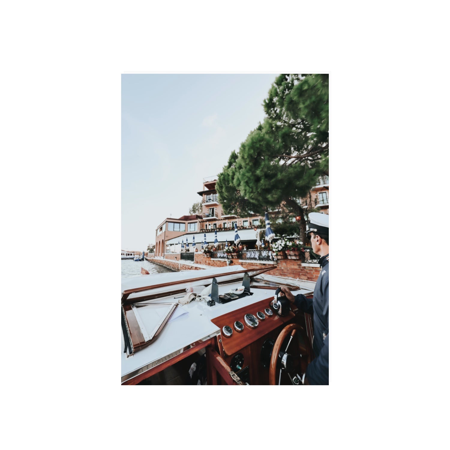 The Driver Venice Canal Italian wall art 20 x 30 in unframed fine art canvas