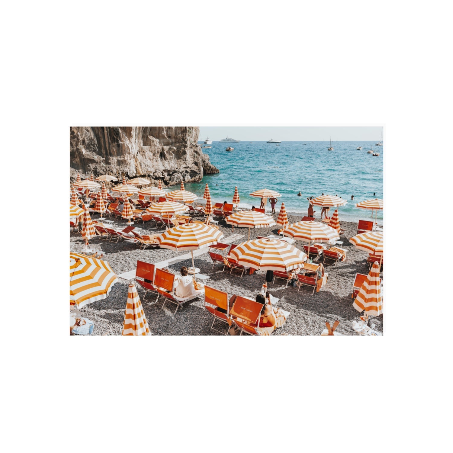Mango Sorbet fine art print, Positano, Italy, 20 x 30 in, Unframed, Fine Art Canvas