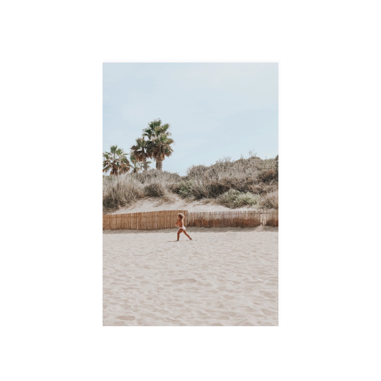 Joyful Sprint Puglia beach coastal fine art print 20 x 30 in unframed fine art canvas
