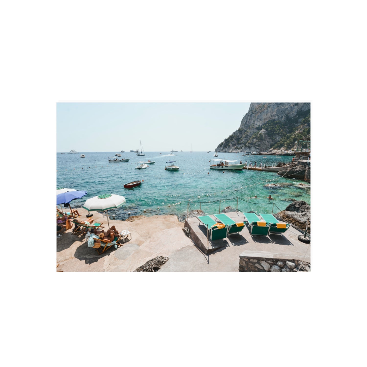 Save Me A Seat Capri Mediterranean wall art 20 x 30 in unframed fine art canvas