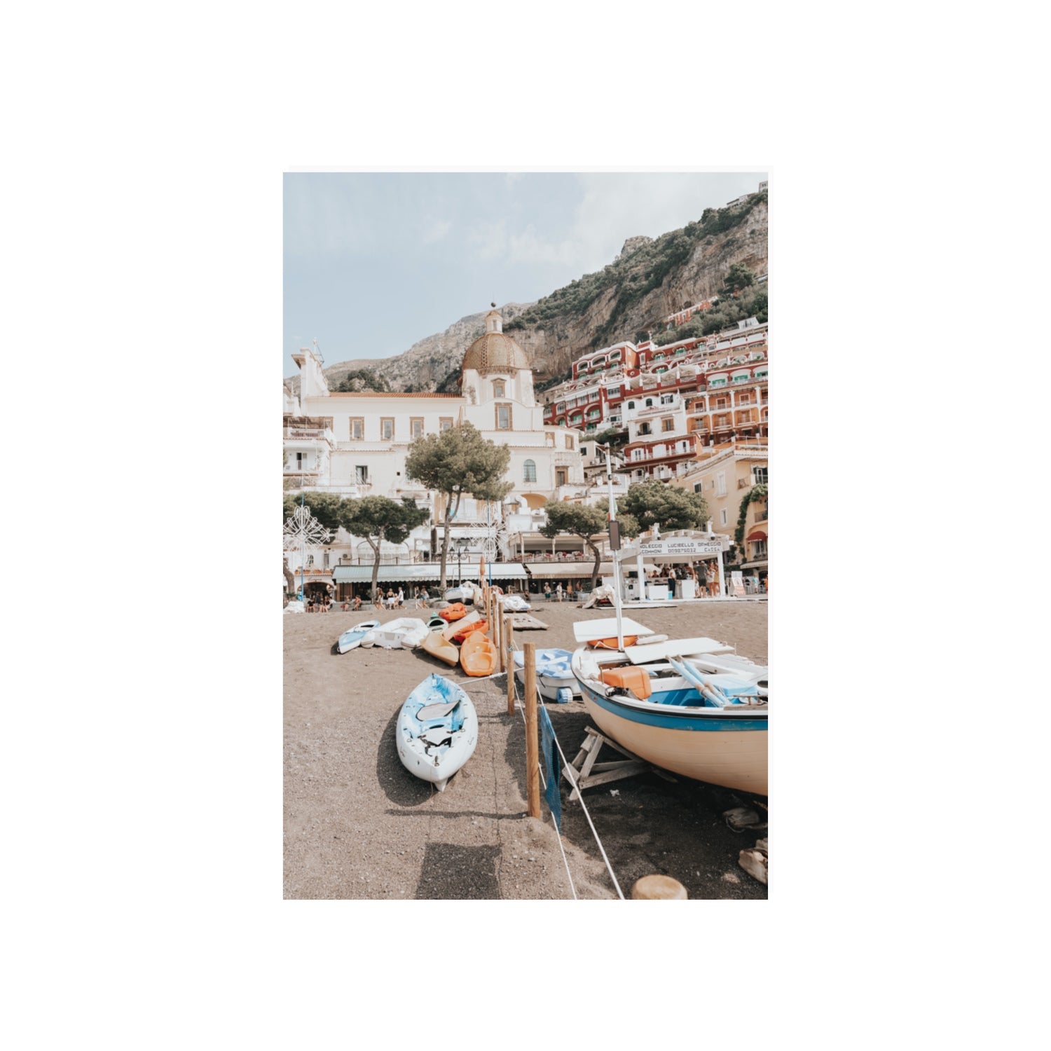 Seaside Hues Positano wall art 20 x 30 in unframed fine art canvas