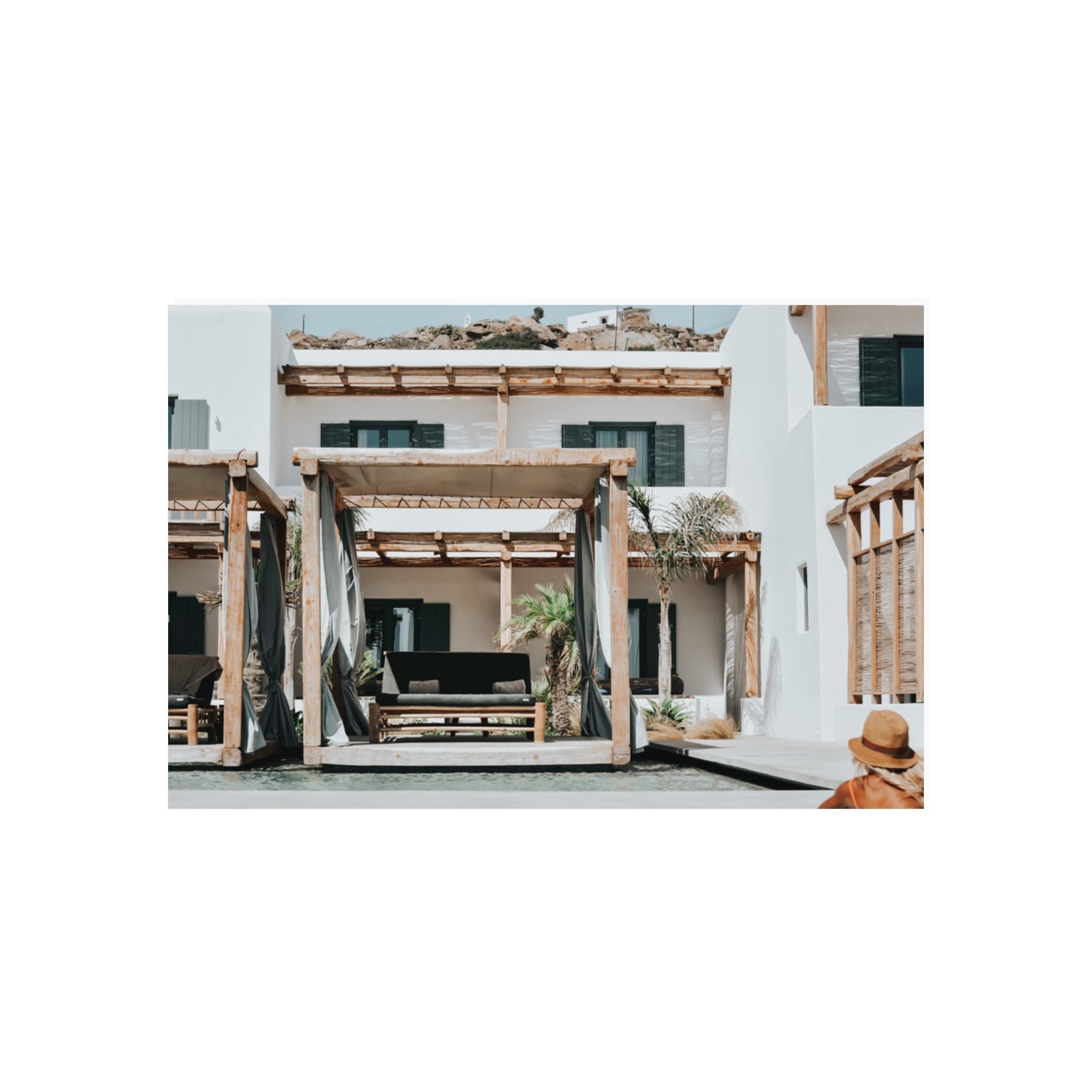 Dream Villa fine art print, Mykonos, Greece, 20 x 30 in, Unframed, Fine Art Canvas