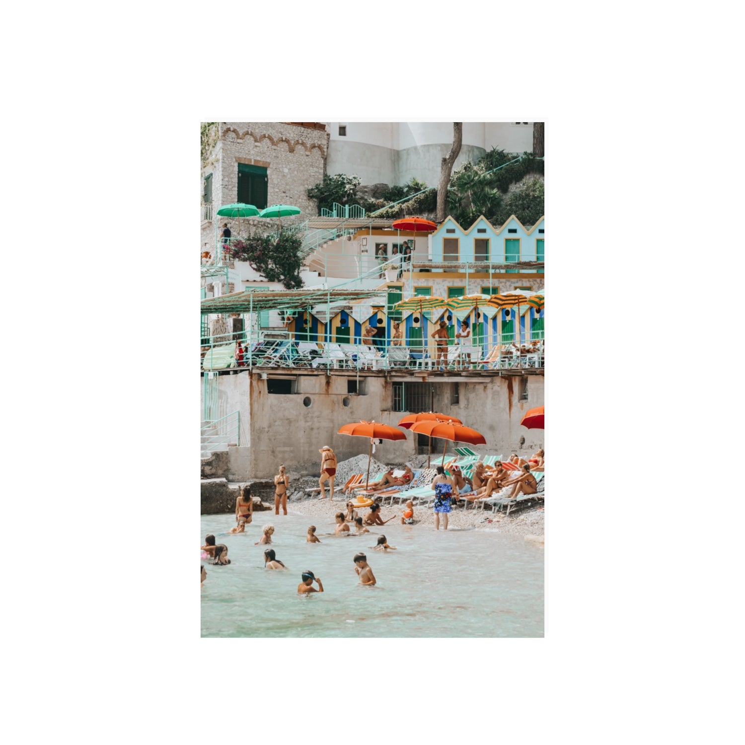 Kaleidoscope fine art print, Capri, Italy, 20 x 30 in, Unframed, Fine Art Canvas