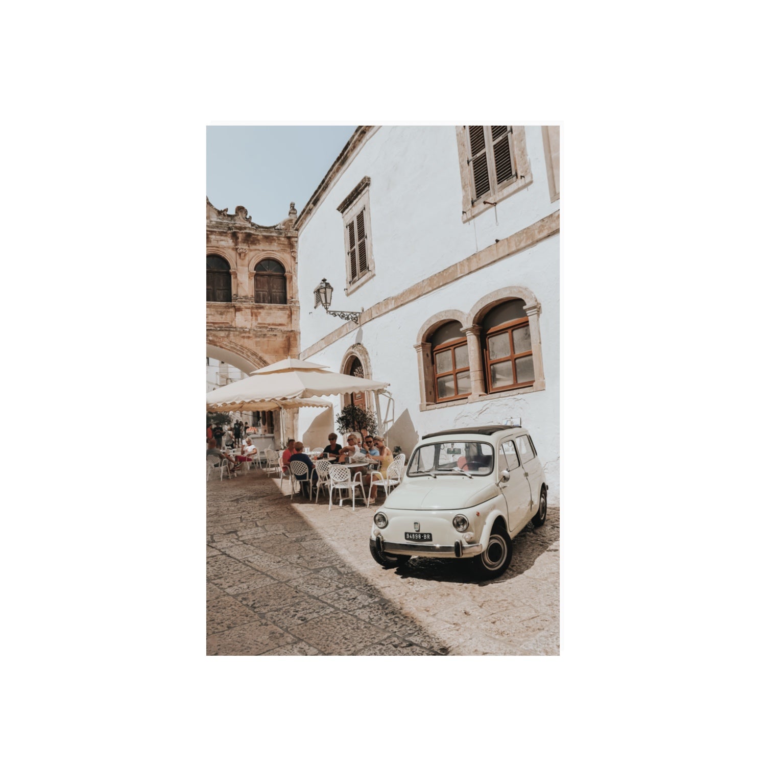 Piazza di Ostuni Puglia Italian wall art 20 x 30 in unframed fine art canvas