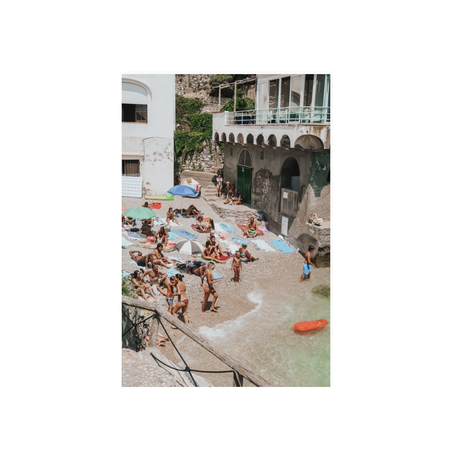 The Sunbathers Oasis fine art print, Capri, Italy, 20 x 30 in, Unframed, Fine Art Canvas