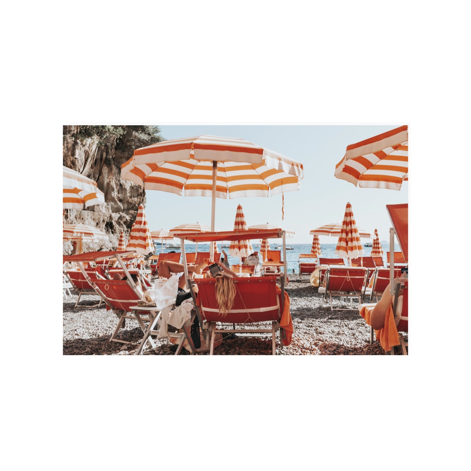 Digital Dreamer Positano wall art 24 x 36 in unframed fine art canvas