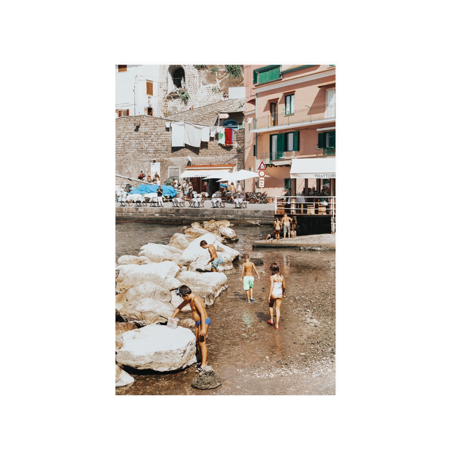The Beachcombers Sorrento beach coastal wall art 24 x 36 in unframed fine art canvas
