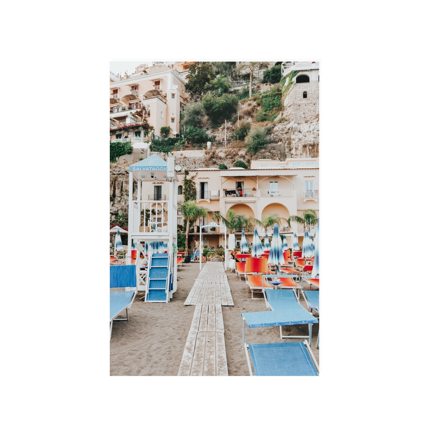 Torre Di Salvataggio Positano wall art 24 x 36 in unframed fine art canvas