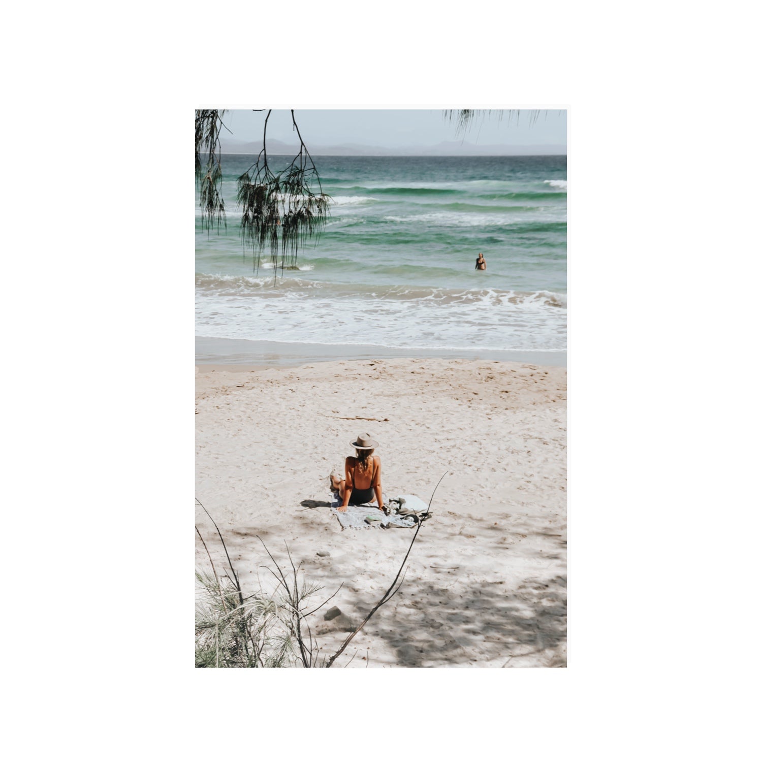 Take It Easy Byron Bay beach coastal decor wall art 24 x 36 in unframed fine art canvas