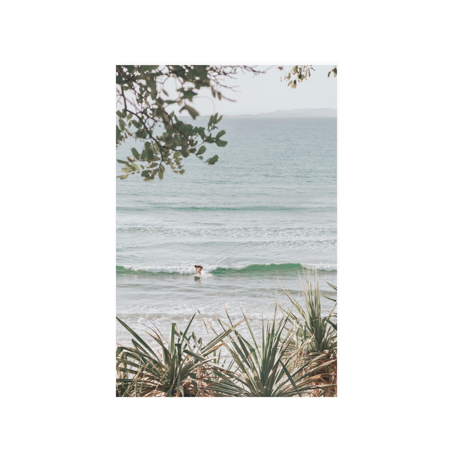 Dream Boat fine art print, Noosa, Australia, coastal scenes artwork, 24 x 36 in, Unframed, Fine Art Canvas