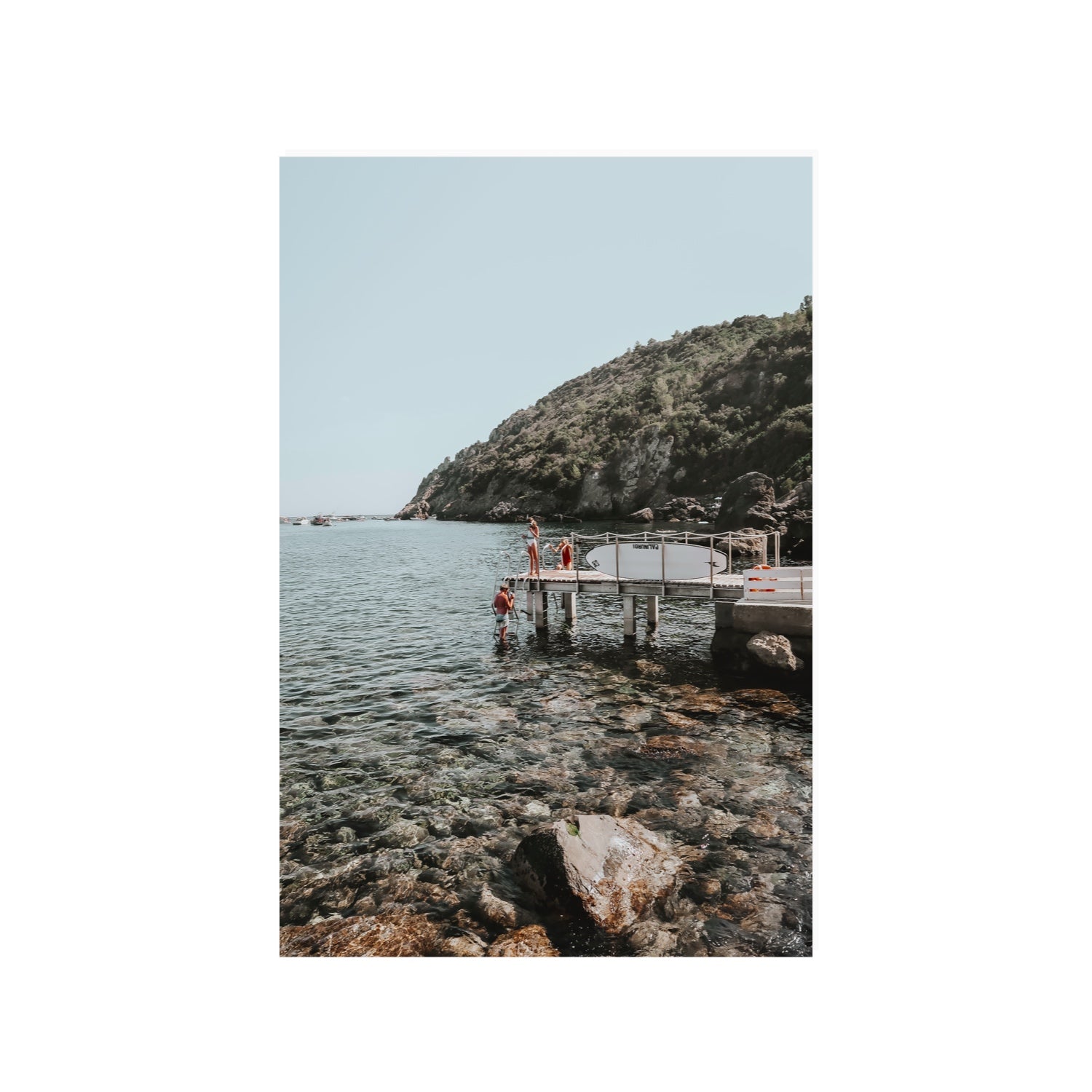 Tidal Explorers Tuscany coastal Italian wall art 24 x 36 in unframed fine art canvas