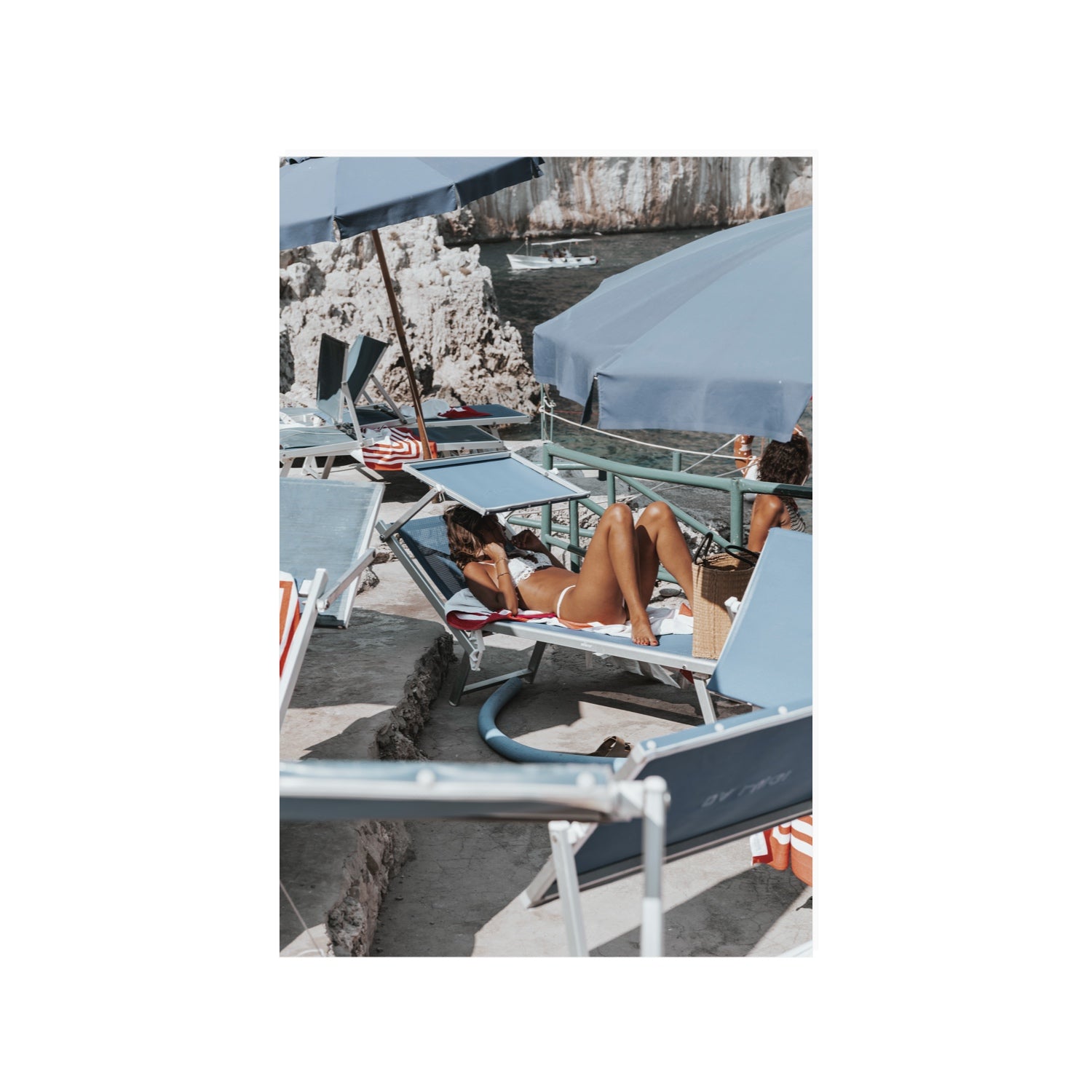 Beach Babe fine art print, Capri, Italy, 24 x 36 in, Unframed, Fine Art Canvas