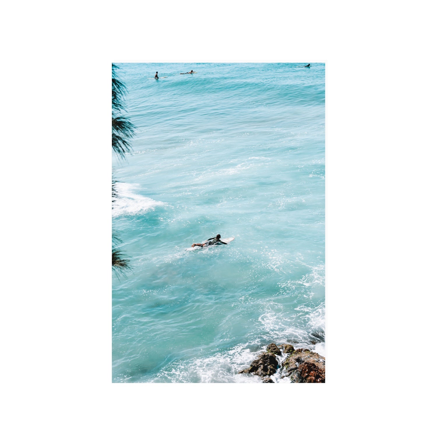 Blue Crush fine art print, Byron Bay, Australia, 24 x 36 in, Unframed, Fine Art Canvas