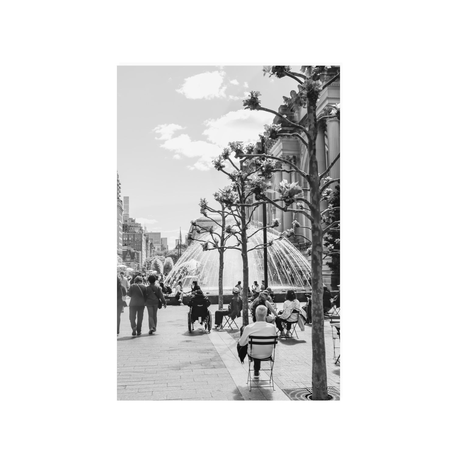 Luminary Noir New York NYC Black & White wall art 24 x 36 in unframed fine art canvas